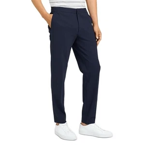 Theory Mayer Drawstring Precision Slim Fit Ponte Navy Ankle Pants Men’s Size 33 - Picture 1 of 10