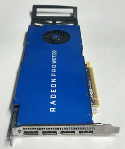 AMD RADEON PRO WX7100 GRAPHICS CARD WX 7100 8GB PCI-E X16 4X Display Ports - Picture 1 of 4