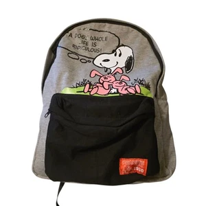 Peanuts 1950 Snoopy Dogs Life Backpack Soft Heather Grey - Picture 1 of 7