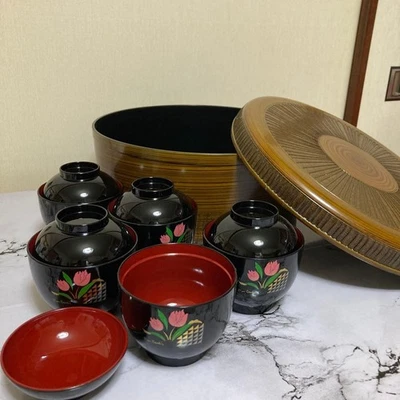 Juego de utensilios de cocina vintage Pierre Cardin Bowl con tapa grande Showa Era Foto 1 de 4