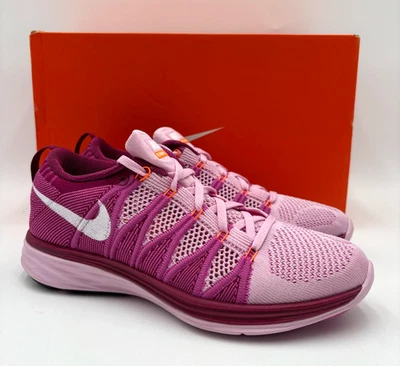 Nike FLYKNIT LUNAR2 Women's NEW Vintage Running Shoes Pink Multiple Sizes NIB - Image 1 of 4
