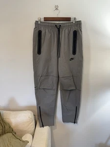 Nike Tech Men’s Woven Open-Hem Pants, Wolf Grey, Sz M, NWT - Picture 1 of 12