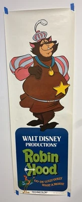 Póster de la película original vintage de Walt Disney Robin Hood - El sheriff - Póster de puerta Foto 1 de 4