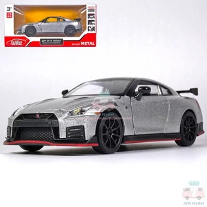1/32 Nissan GTR R35 Nismo Modelo Coche Diecast Vehículo de Juguete Colección Niño Plateado - Imagen 1 de 12