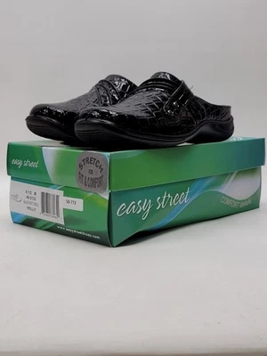 NWT Easy Street Womens Holly Black Pat Croc Shoe Size 8.5M - Image 1 of 4