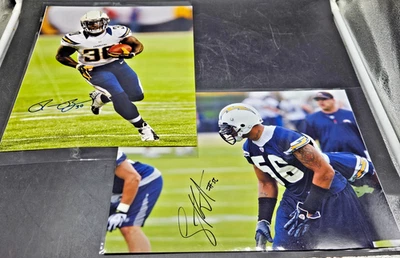 Фотография San Diego Chargers S. MERRYMAN | РОННИ БРАУН с автографом 11 x 14 дюймов - Изображение 1 из 4