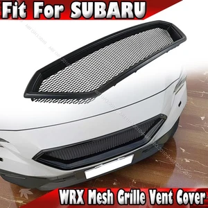 Fits SUBARU WRX VB 5th Sedan Wagon Front Mesh Grille Vent Cover Matte Black - Picture 1 of 6