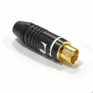 HQ Gold Plated Connections S-Video SVHS Metal Plug 4 pin Solder - Picture 1 of 2