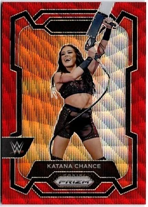 Katana Chance 2024 Panini Prizm WW Red Wave Prizm #117 WWE Raw - Imagen 1 de 2