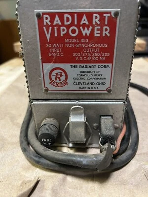 radiart vipower 6v Dc In 300v Out Power Supply Voltage Converter With Cord 453 - Image 1 of 4