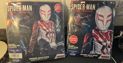 Marvel Spider-Man 2099 Adult Mask and Costume Top Gamestop Exclusive Jazwares - Image 1 of 4
