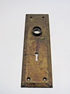 Antigua placa de puerta vintage llave esqueleto herrajes recuperados #GC-32 - Imagen 1 de 7