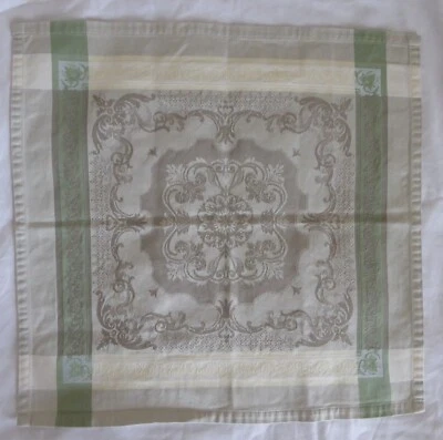 One Garnier-Thiebaut table napkin, jacquard weave, cotton, France, pre-owned - Image 1 of 4