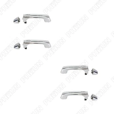 Juego de 4 manijas de puerta exteriores delanteras y traseras cromadas para Hummer H3 H3T 2006-2010 Foto 1 de 4