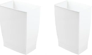 Idesign Spa Mono Rectangular Trash Can, Waste Basket for Bathroom, Kitchen, Offi - Picture 1 of 2