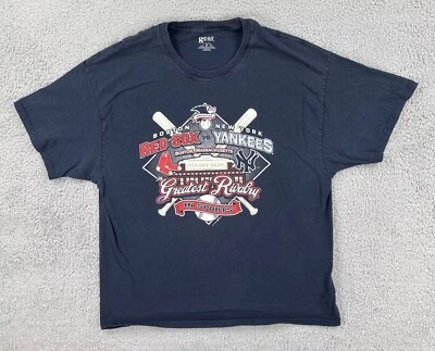 Camiseta De Colección Gear For Sports XL Azul 2008 Boston Red Sox New York Yankees Fenway Foto 1 de 4