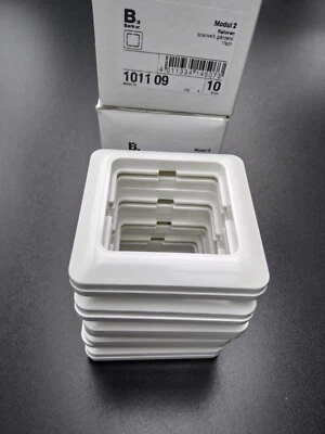 Berker Modul 2 polarweiß glänzend 1-fach Rahmen 21776 Einfach 1er Top 101109 - Bild 1 von 4