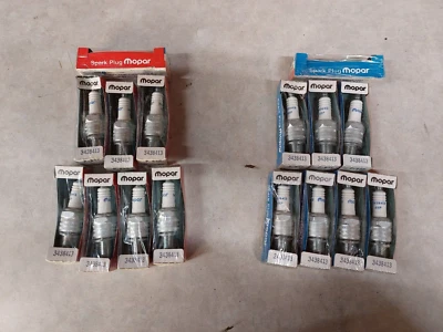 NOS Mopar spark plugs 3438413 P-65P V8  1967-1976 318 360 Dodge Plymouth 68 72 - Image 1 of 4