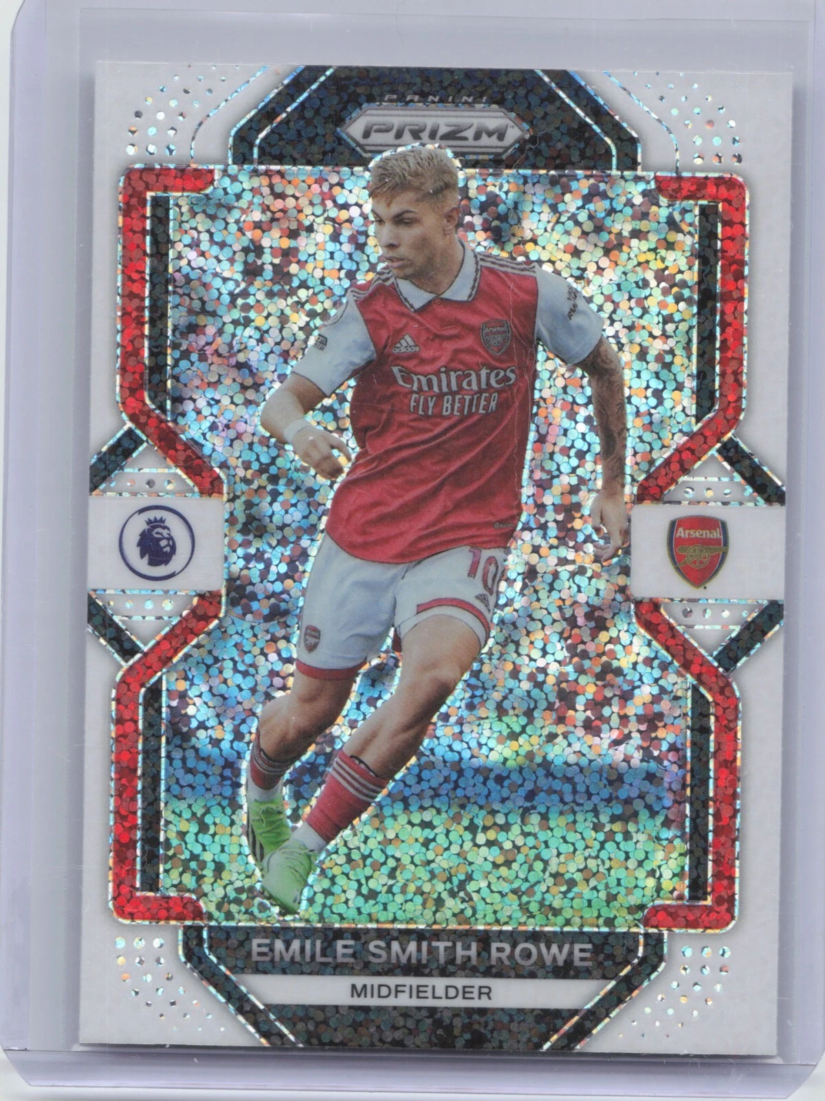 emile smith rowe 2022-23 Panini Premier League Prizm EPL White Sparkle No.159
