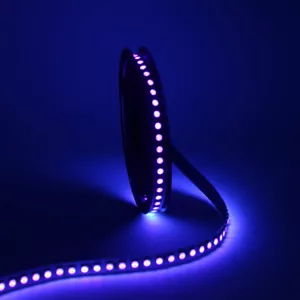 UV Lichtkette 1-5m 395-405nm LED Strip Streifen Schwarzlicht 60/120led 5/12/24V - Picture 1 of 14