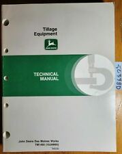 John Deere Tillage Technical Manual TM1495 1/95 Plow Hoe Ripper Disk Cultivator+