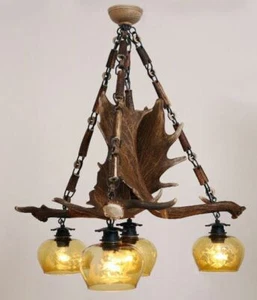 Real deer horn chandelier. Lights: 4xE27 M: 55x55x70cm 150804 - Picture 1 of 1