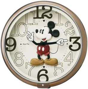 SEIKO FW576B Disney Mickey Mouse Wall Clock Metallic 6 songs melody FedEx - Picture 1 of 3