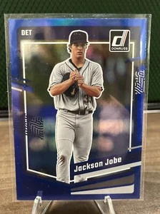 Jackson Jobe 2023 Panini Donruss Baseball Blue Foil #100 - Picture 1 of 2