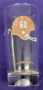 Denver Broncos Helm 60-61 Arby's 2011 Sammler Fußball NFL Glas 1 von 4 - Bild 1 von 4
