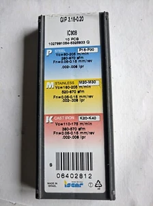 Placas de ISCAR GIP 3.18-0.20 IC908 - Imagen 1 de 2