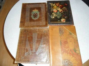 Konvolut Vintage/Antike Leder Bucheinbände/Hüllen - Bild 1 von 5