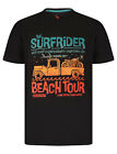 Men's Cotton Summer T-Shirt Vintage Retro Printed Surf Beach Holiday Tee Top