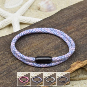 ❦ Pulsera JOEL | Paracord | 4 mm | Surfer | Cierre magnético | 01 ❦ - Imagen 1 de 7