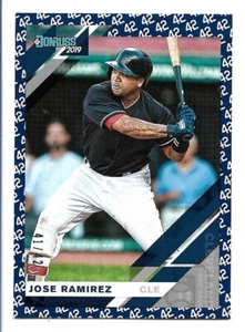 2019 Panini Donruss Jackie Robinson Tribute #55 JOSE RAMIERZ #41/42 - Foto 1 di 2