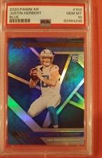 2020 Panini XR 133/199 Blue Justin Herbert Rookie Card PSA 10. 🔥🔥🔥