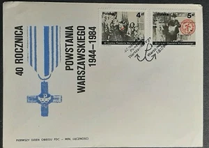 (POL-201) POLAND 1984 FDC Warsaw Uprising 1944. with 2 stamps SG 2946,2947 - Picture 1 of 1