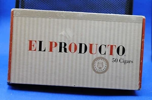 El Producto Bouquet Zigarrenkiste Goldstreifen Etui Karton Vintage Sammlerstück leer - Bild 1 von 5