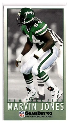 1993 Fleer Game Day '93 Tall Boy Marvin Jones #369 New York Jets - Image 1 of 2