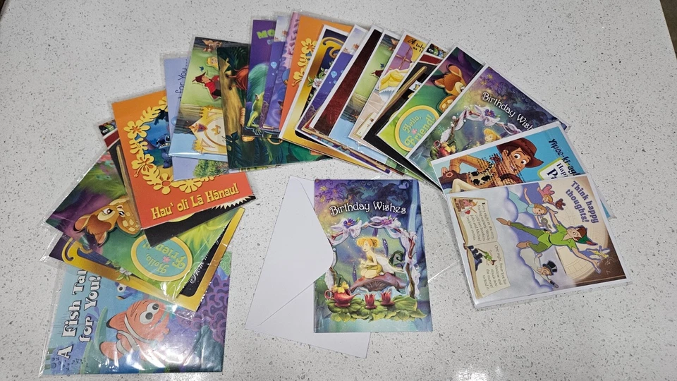 Disney поздравительные открытки набор из 25 открыток различные франшизы персонажей запечатанный новый - Изображение 1 из 1