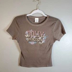 American Eagle X Dolly Parton Band Tee Womens Stretch Light Weight Short Sleeve - Picture 1 of 8