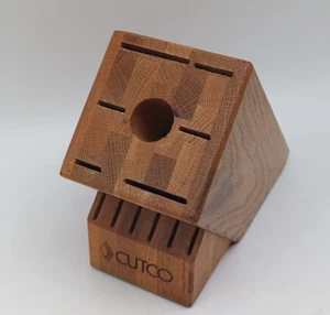 Cutco Messerblock 13 Schlitz Holz für 12 Messer 1 Schärfer TOP  - Bild 1 von 7