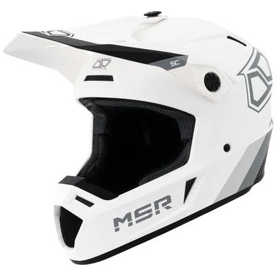 MSR™ SC Proto Dirt Bike and Motocross Helmet X-Large Matte White/Grey Foto 1 de 4