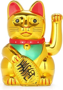 FIOTOK Maneki Neko, Lucky Fortune Cat, Japanese Cat with Waving Arm...  - Bild 1 von 7