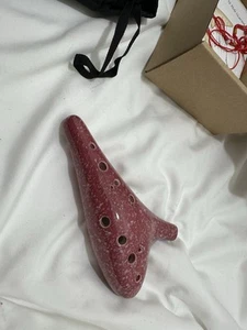 Instrumento rosa flauta Manfar cerámica ocarina de 12 agujeros - Imagen 1 de 4