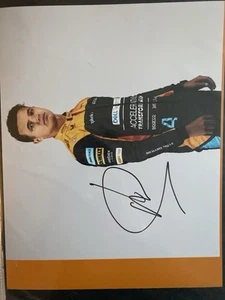 Signierte Autogrammkarte Lando Norris, 2020, McLaren F1, Formel1 - Bild 1 von 2
