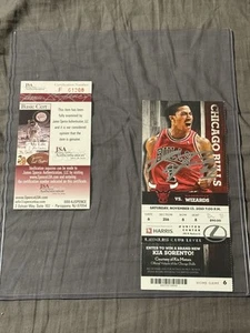 DERRICK ROSE AUTOGRAPHED CHICAGO BULLS TICKET MVP SEASON JSA COA - Picture 1 of 4