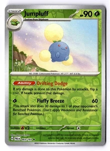 Jumpluff Reverse Holo Rare SV02: Paldea Evolved 003/193 NM - Picture 1 of 2