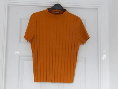 Primark Ladies Rust Turtle neck shorty Jumper size UK 12/14 EU 40/42 US 8/10 - Image 1 of 4