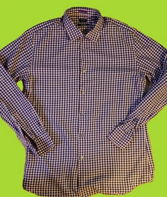 Paul Smith London button up long sleeved checked dress shirt - image 1 of 4