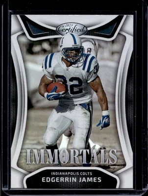 Edgerrin James Immortals 2025 certificado #IM-EJS Colts Foto 1 de 2